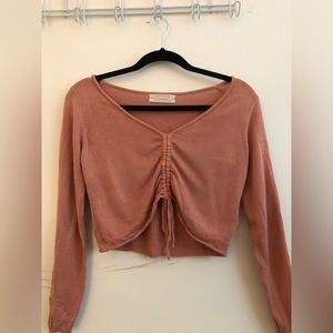 Urban Outfitters “Out From Under”ruched top in orange.